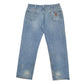 Mens Carhartt Blue Carpenter Cotton Trousers W38 L32