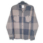 Mens Grey Levis Flannel Long Sleeve Shirt