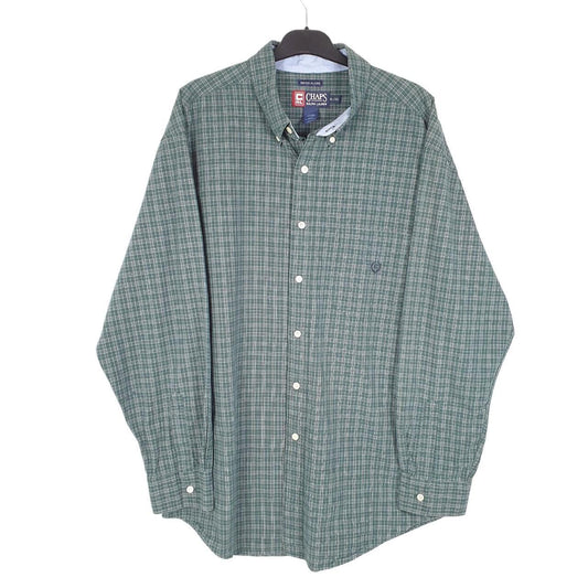 Chaps Long Sleeve Regular Fit Check Cotton Shirt XL