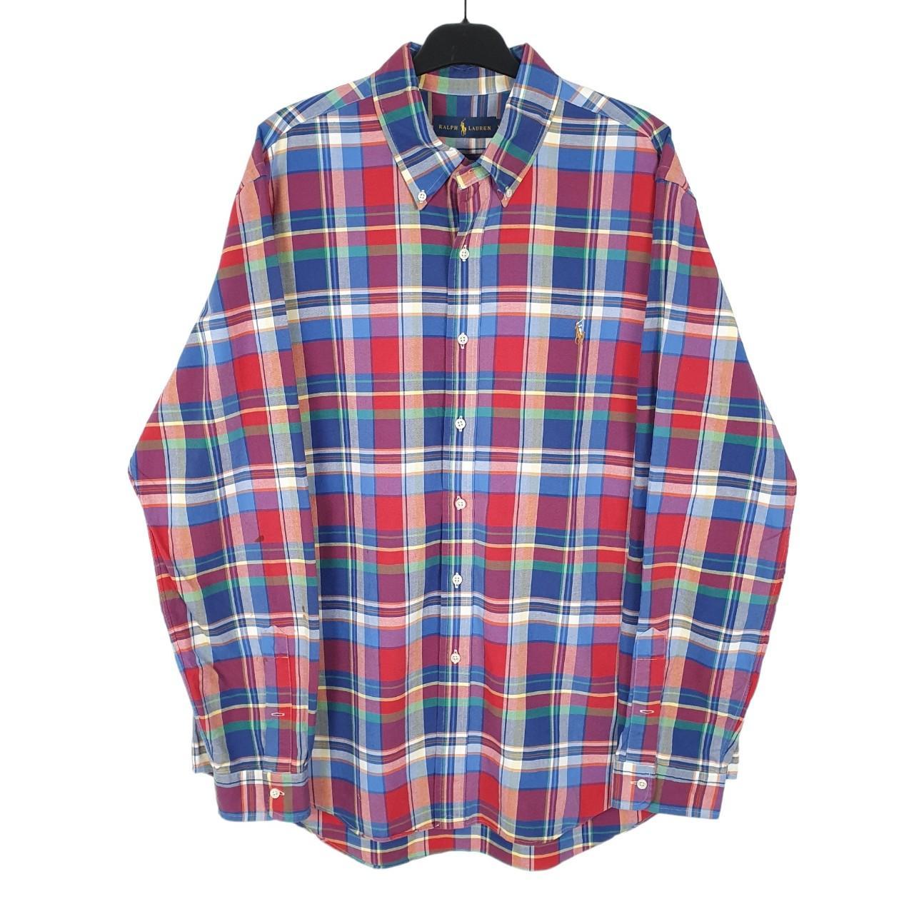 Ralph Lauren Long Sleeve Regular Fit Check Shirt Blue