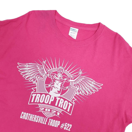 Port & Company USA Troop Trot Short Sleeve T Shirt