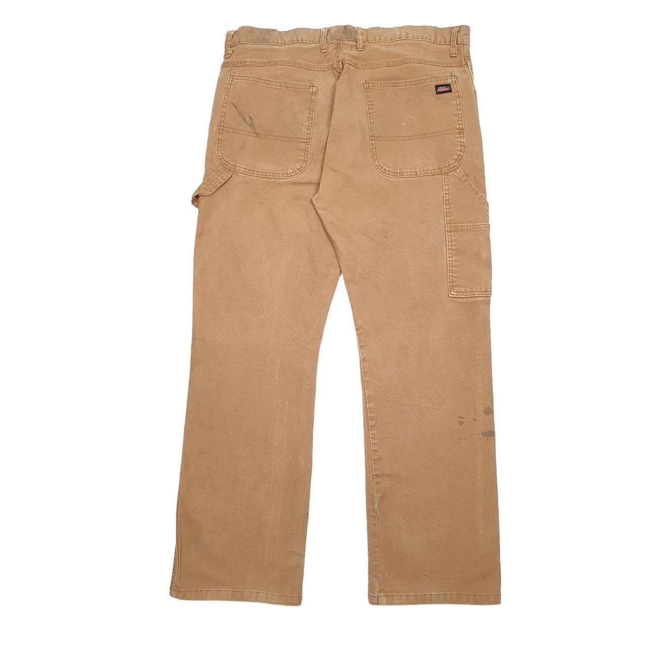 Mens Dickies Tan Carpenter Cotton Trousers W38 L30