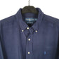Ralph Lauren Long Sleeve Blake Fit Silk & Cotton Shirt Blue