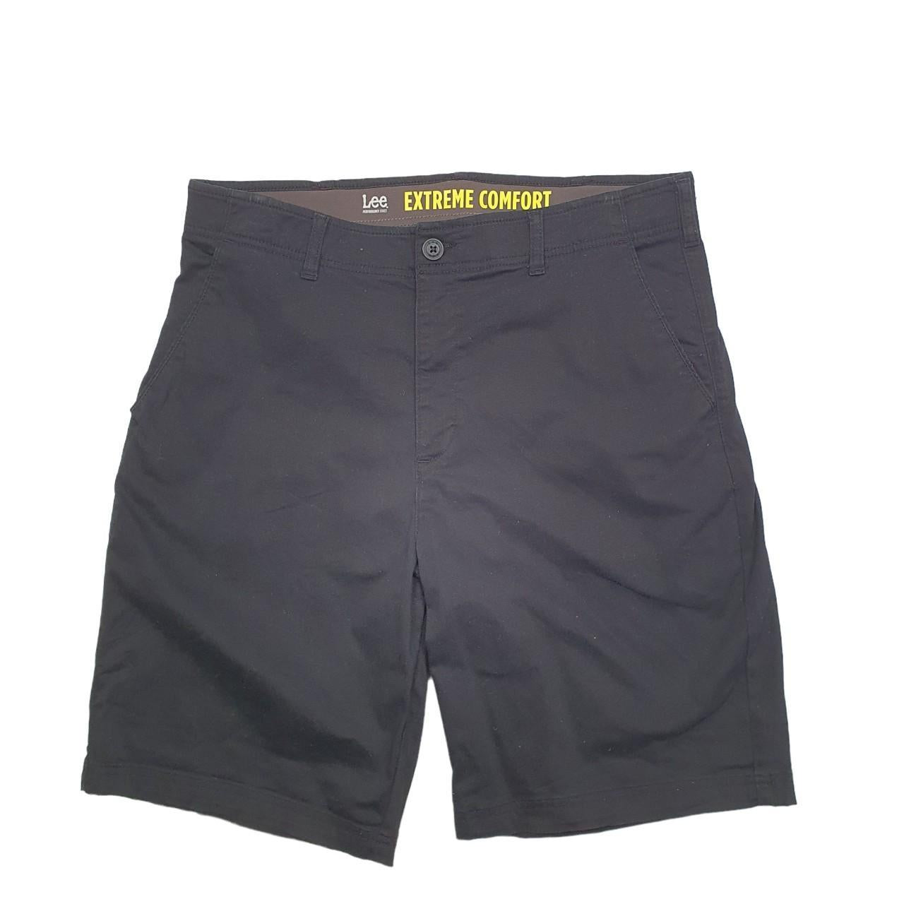 Lee Extreme Comfort Black Chino Cotton Blend Shorts W36