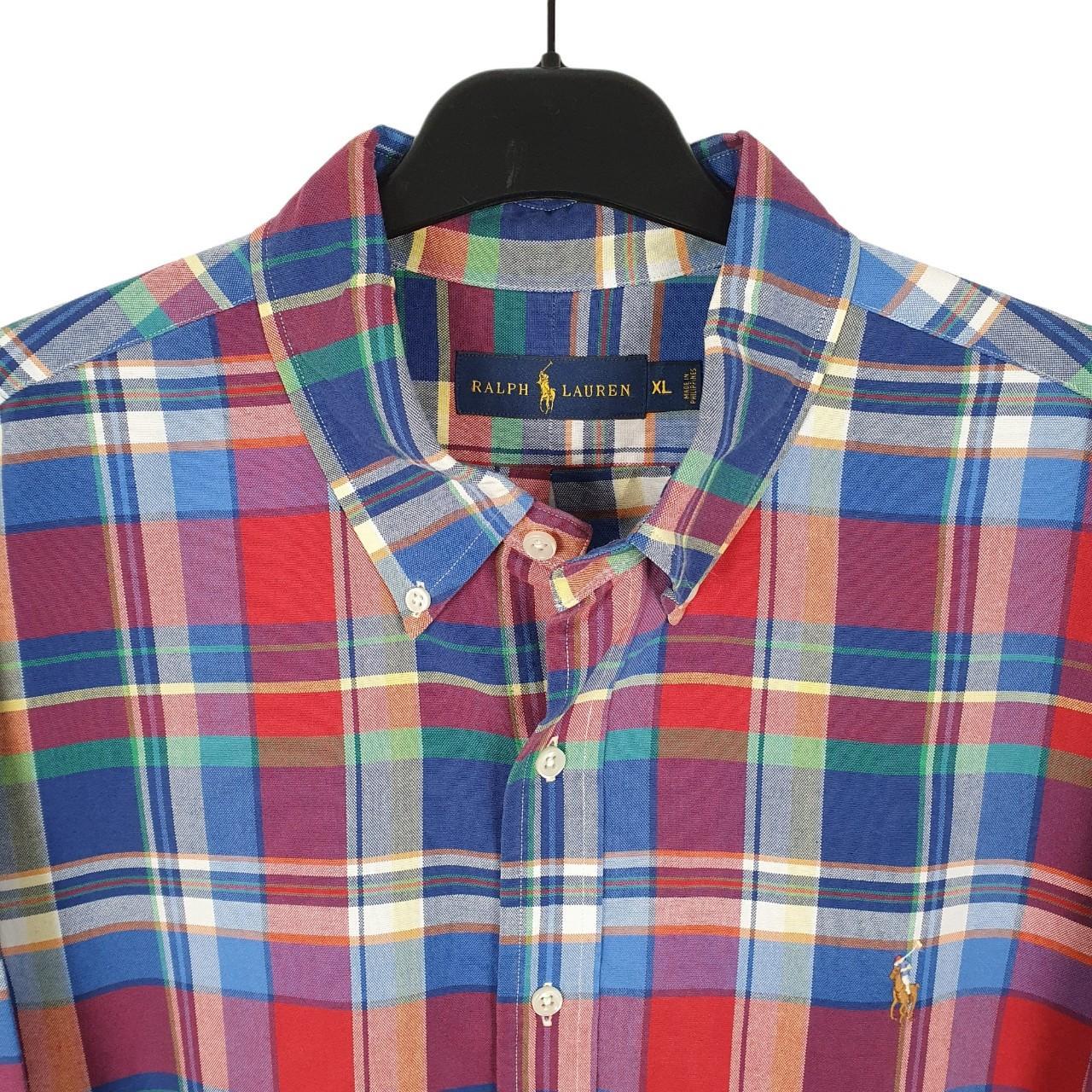 Ralph Lauren Long Sleeve Regular Fit Check Shirt Blue