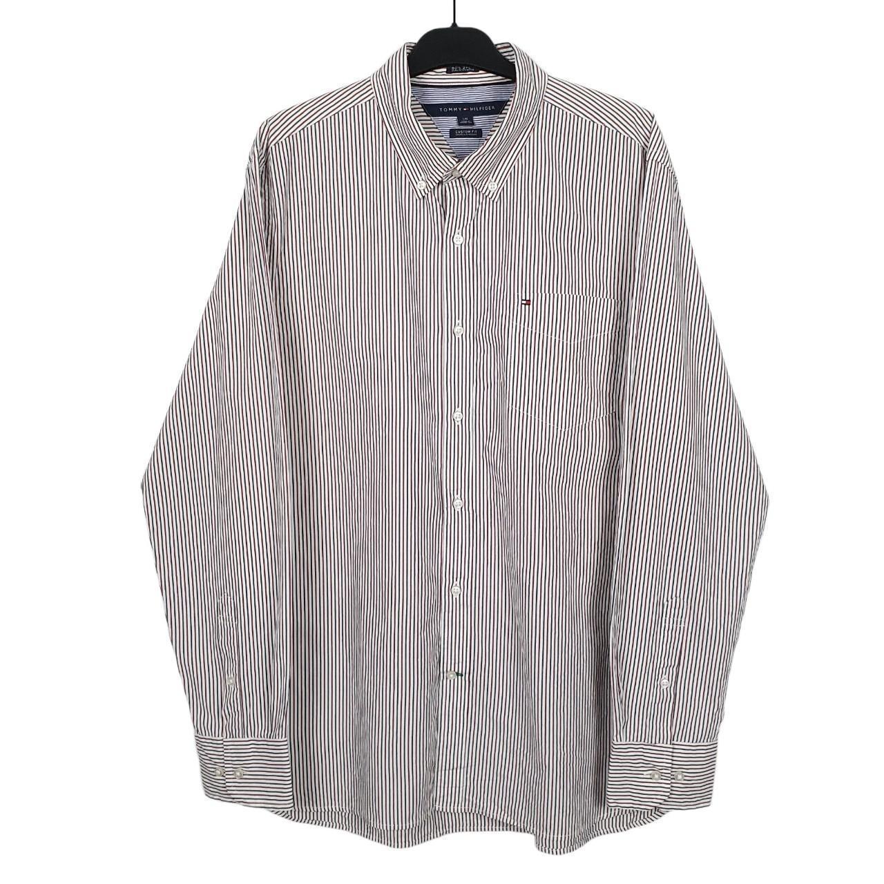 Tommy Hilfiger Long Sleeve Regular Fit Pinstripe Shirt