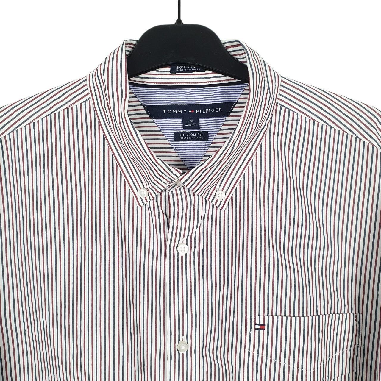Tommy Hilfiger Long Sleeve Regular Fit Pinstripe Shirt