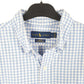 Ralph Lauren Oxford Stretch Long Sleeve Slim Fit Gingham Cotton Shirt L