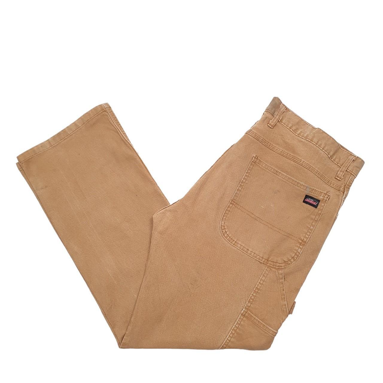 Mens Dickies Tan Carpenter Cotton Trousers W38 L30