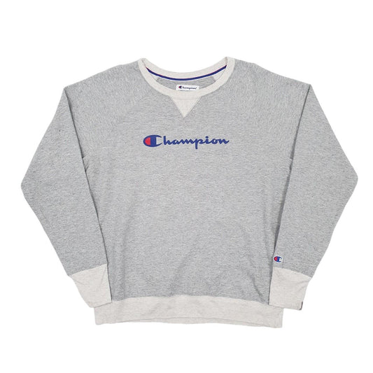 Champion Crewneck Cotton Blend Sweatshirt Jumper L