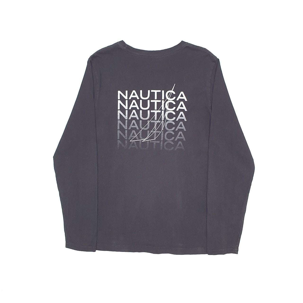 Nautica Long Sleeve T Shirt Blue