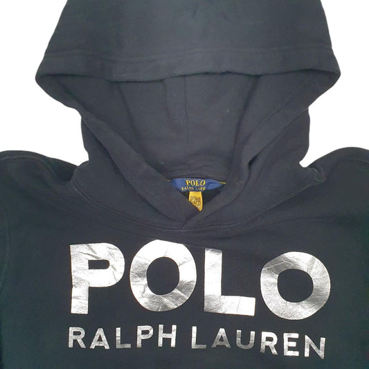 Polo Ralph Lauren Spellout Polo Hoodie Cotton Blend Sweatshirt Jumper M