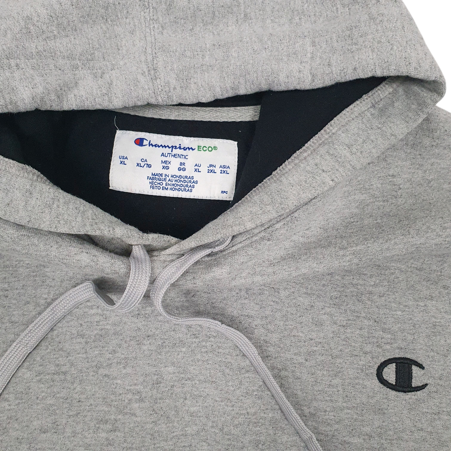 Champion Full Zip Cotton Blend Sweatshirt Jumper Mens XL