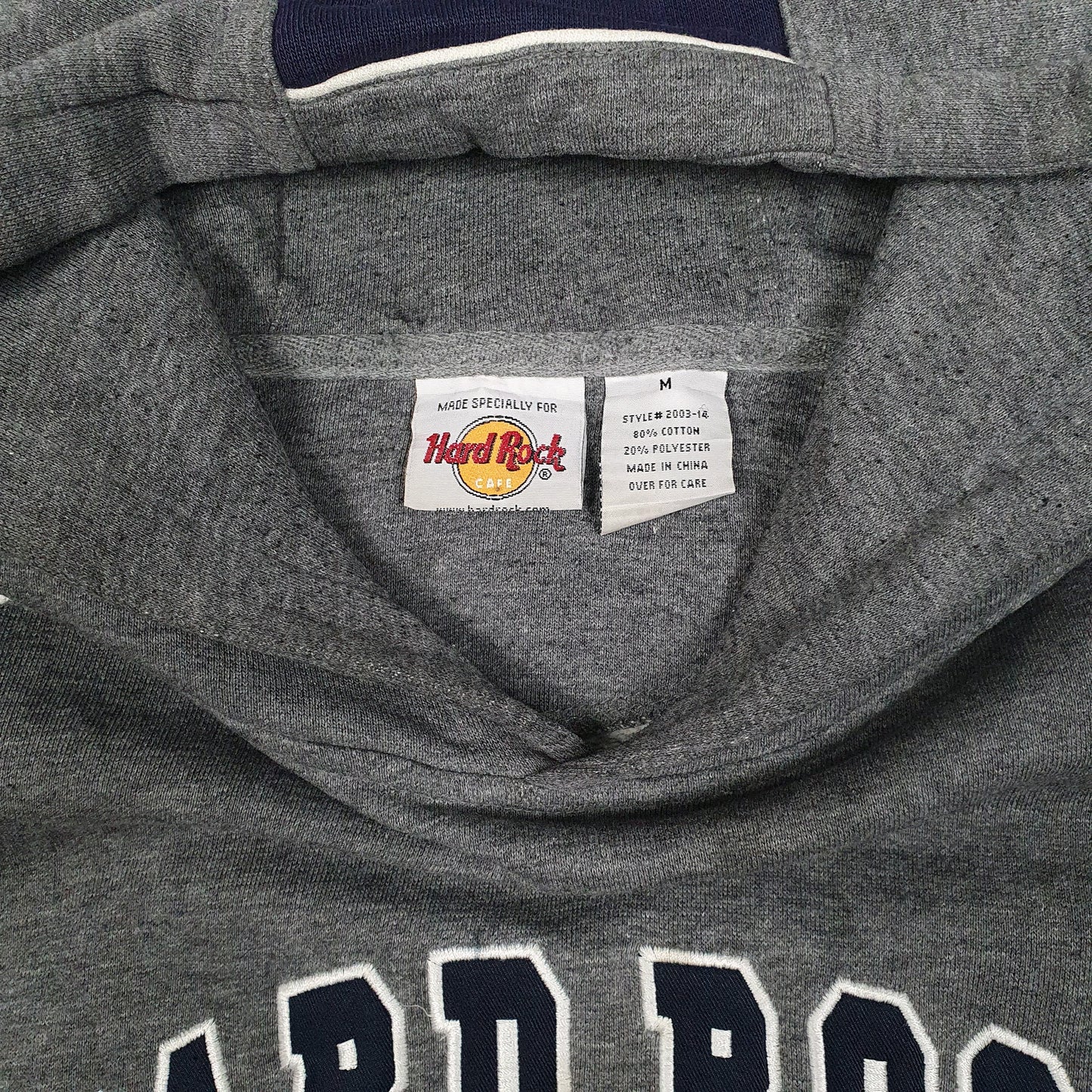 HARD ROCK CAFE Crewneck Cotton Blend Jumper Sweatshirt Mens M