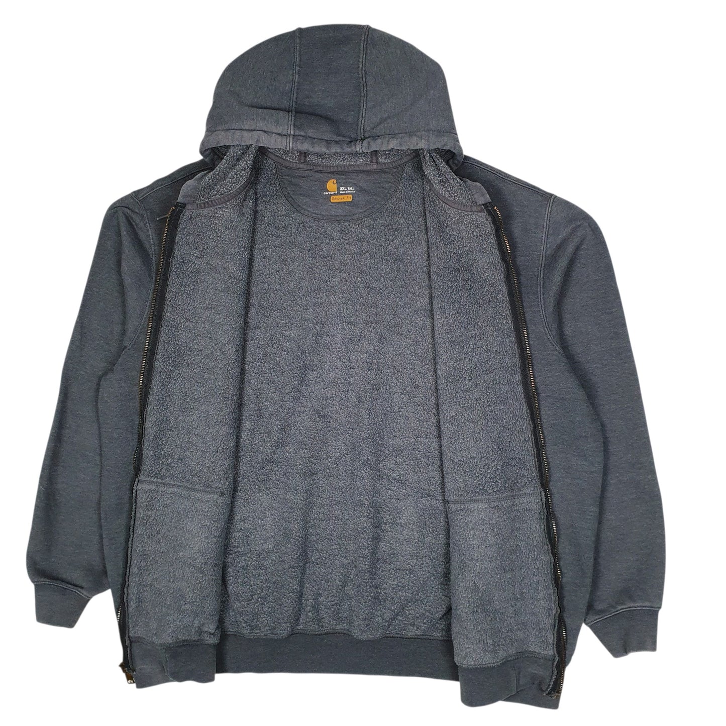 CARHARTT Full Zip Hoodie K122 Jumper Sweatshirt Mens XXXLT