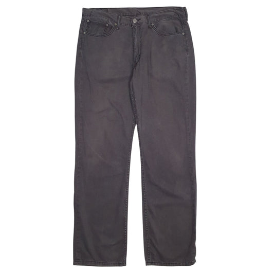 LEVIS 514 Jeans Straight Fit Grey Denim Trousers Mens W36 L32
