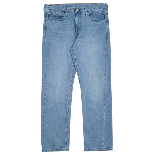 LEVIS 513 Jeans Slim Straight Fit Blue Denim Trousers Mens W34 L30
