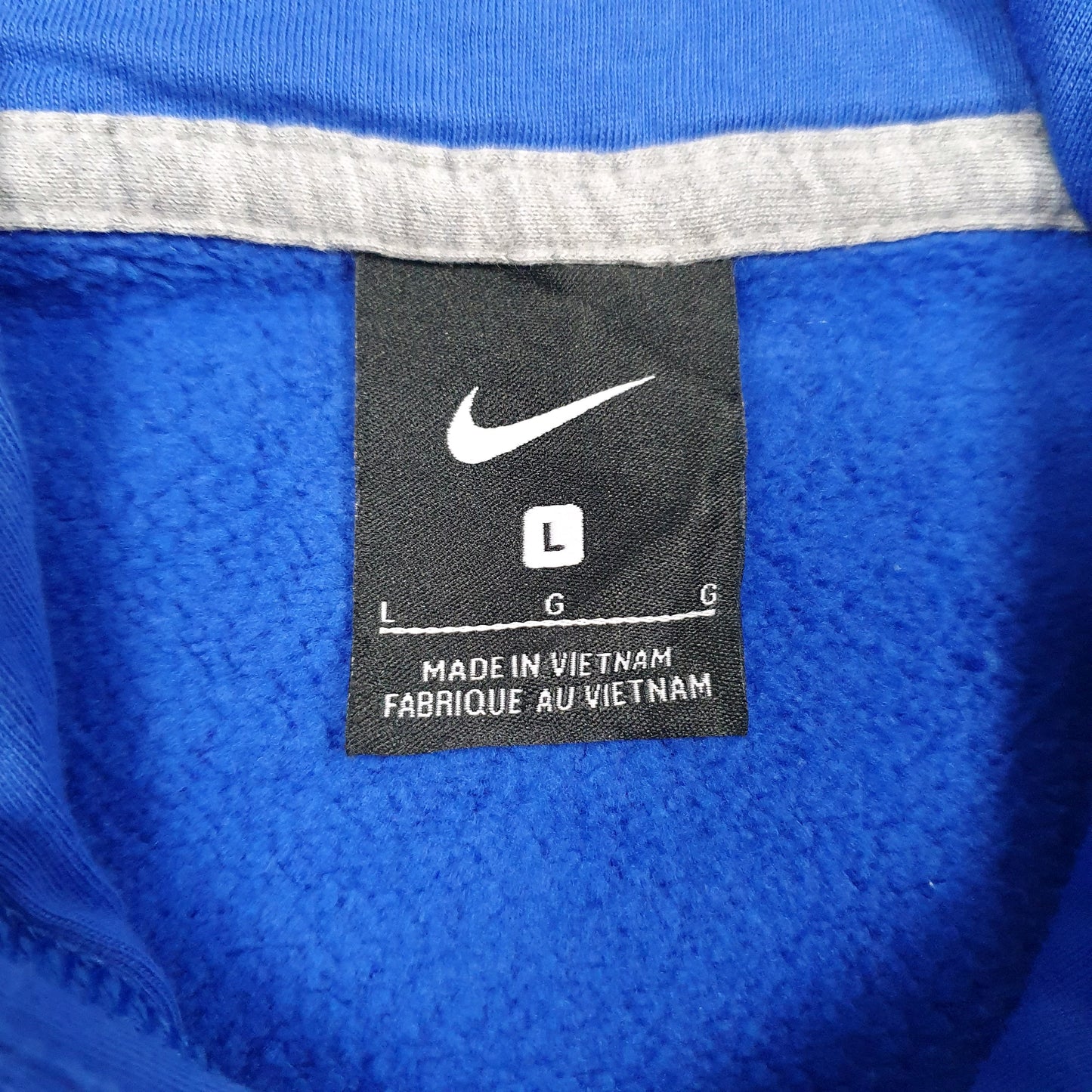 NIKE Hoodie Cotton Blend Jumper Sweatshirt Mens L