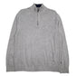NAUTICA Quarter Zip Cotton Blend Jumper Sweatshirt Mens L