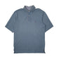 TOMMY HILFIGER Blue Polo Shirt Short Sleeve Cotton Mens M