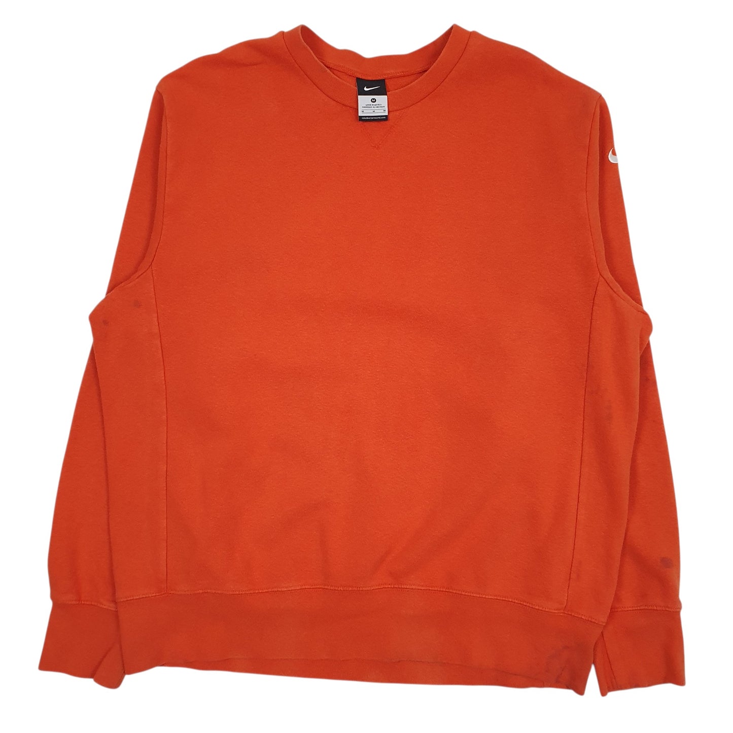 NIKE Crewneck Cotton Blend Jumper Sweatshirt Mens M