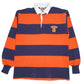 BARBARIAN Navy Polo Shirt Rugby Syracuse Long Sleeve Cotton Mens M