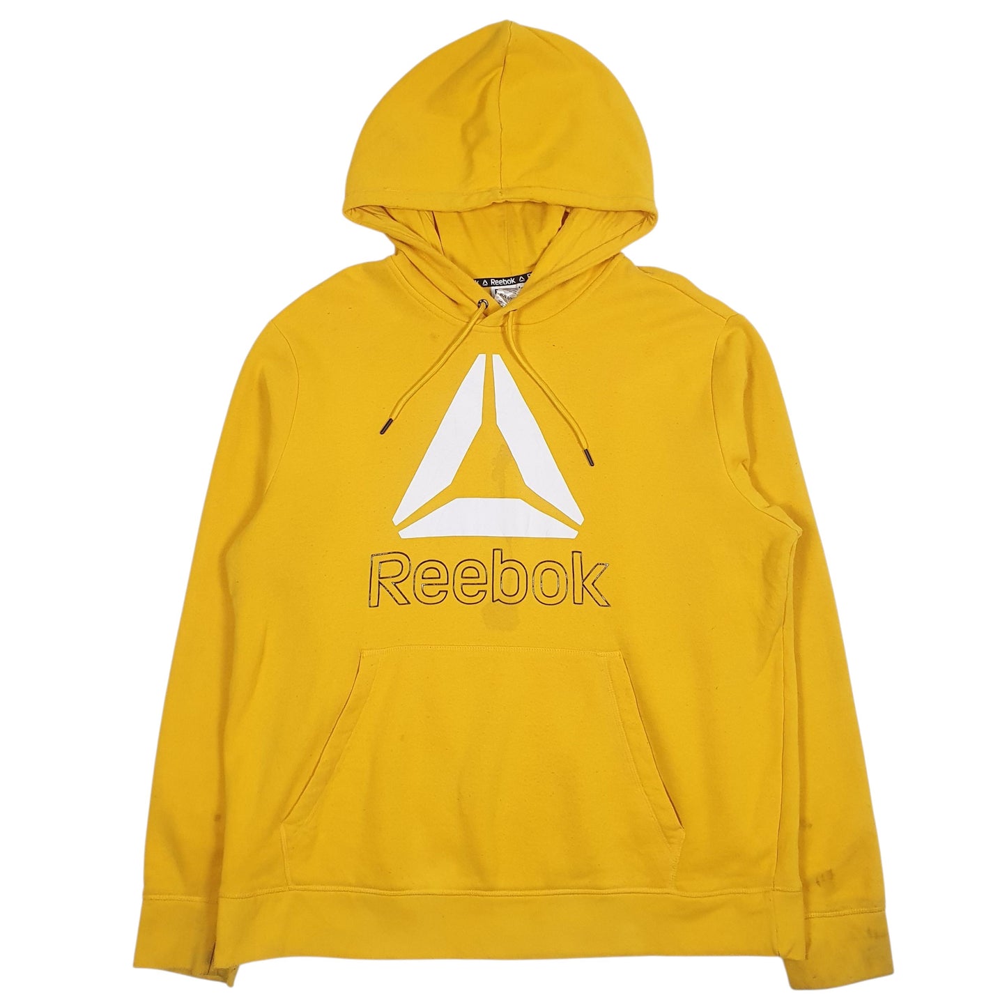 REEBOK Hoodie Spellout Jumper Sweatshirt Mens XL