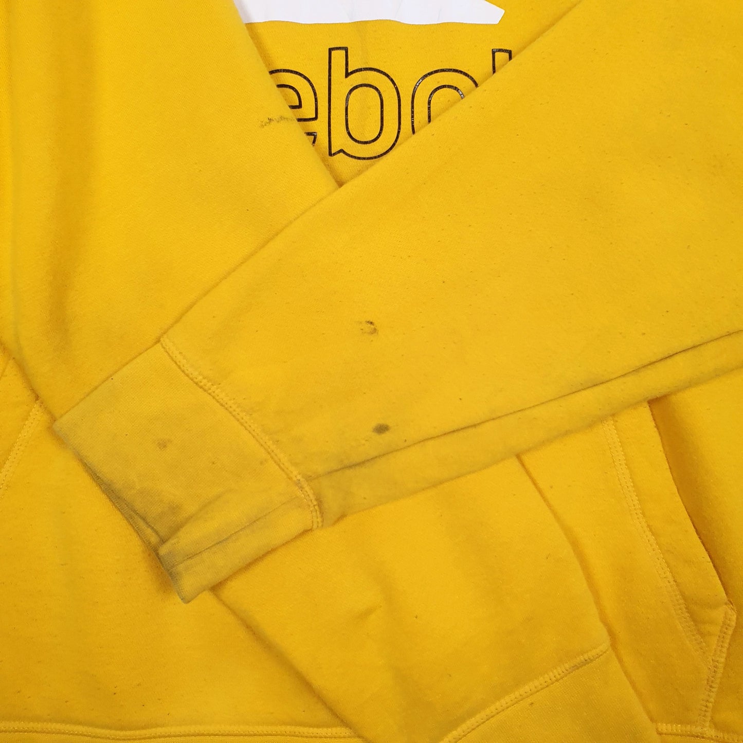 REEBOK Hoodie Spellout Jumper Sweatshirt Mens XL