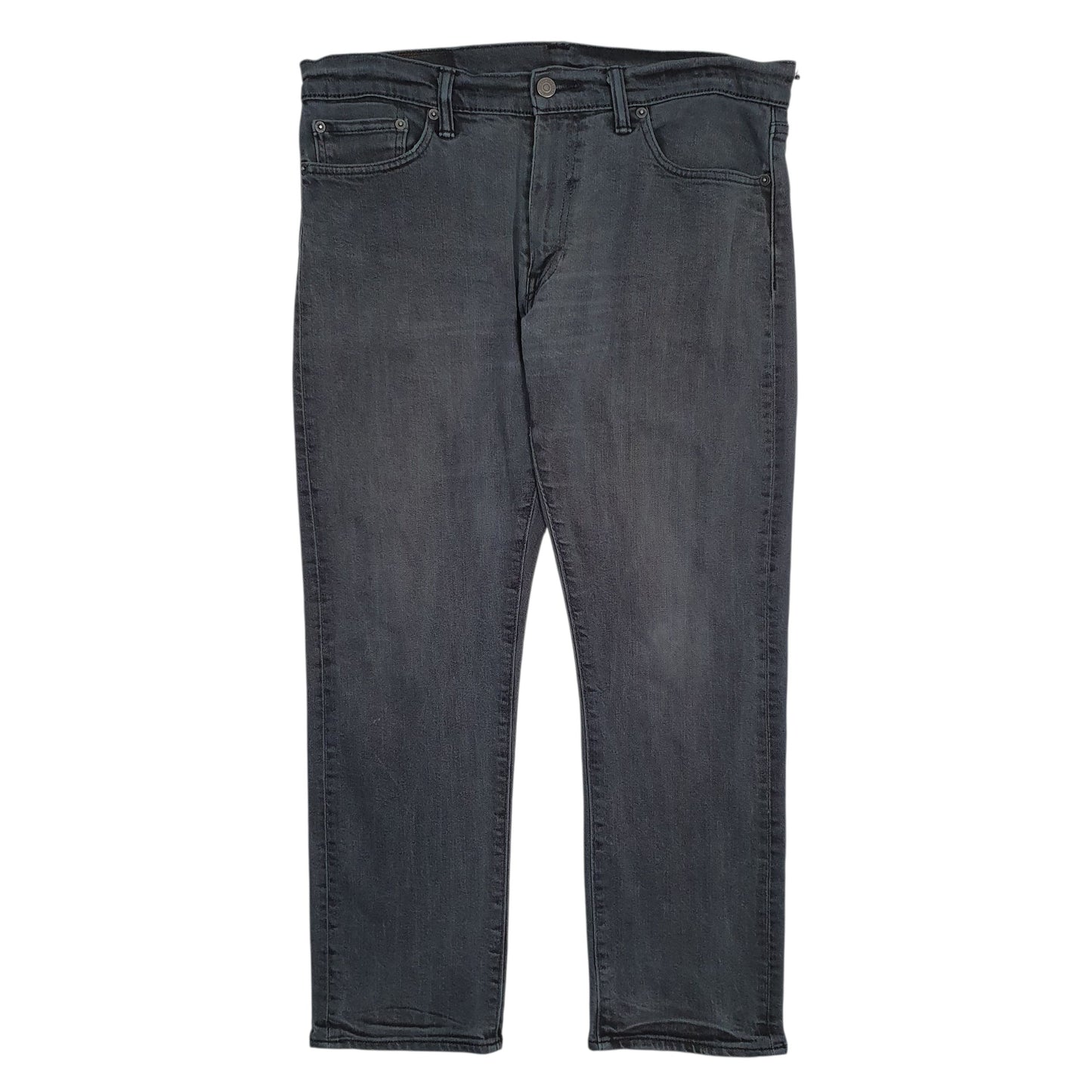 LEVIS 504 Jeans Regular Straight Fit Grey Denim Trousers Mens W34 L28