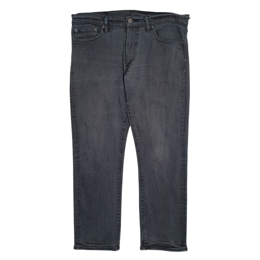 LEVIS 504 Jeans Regular Straight Fit Grey Denim Trousers Mens W34 L28