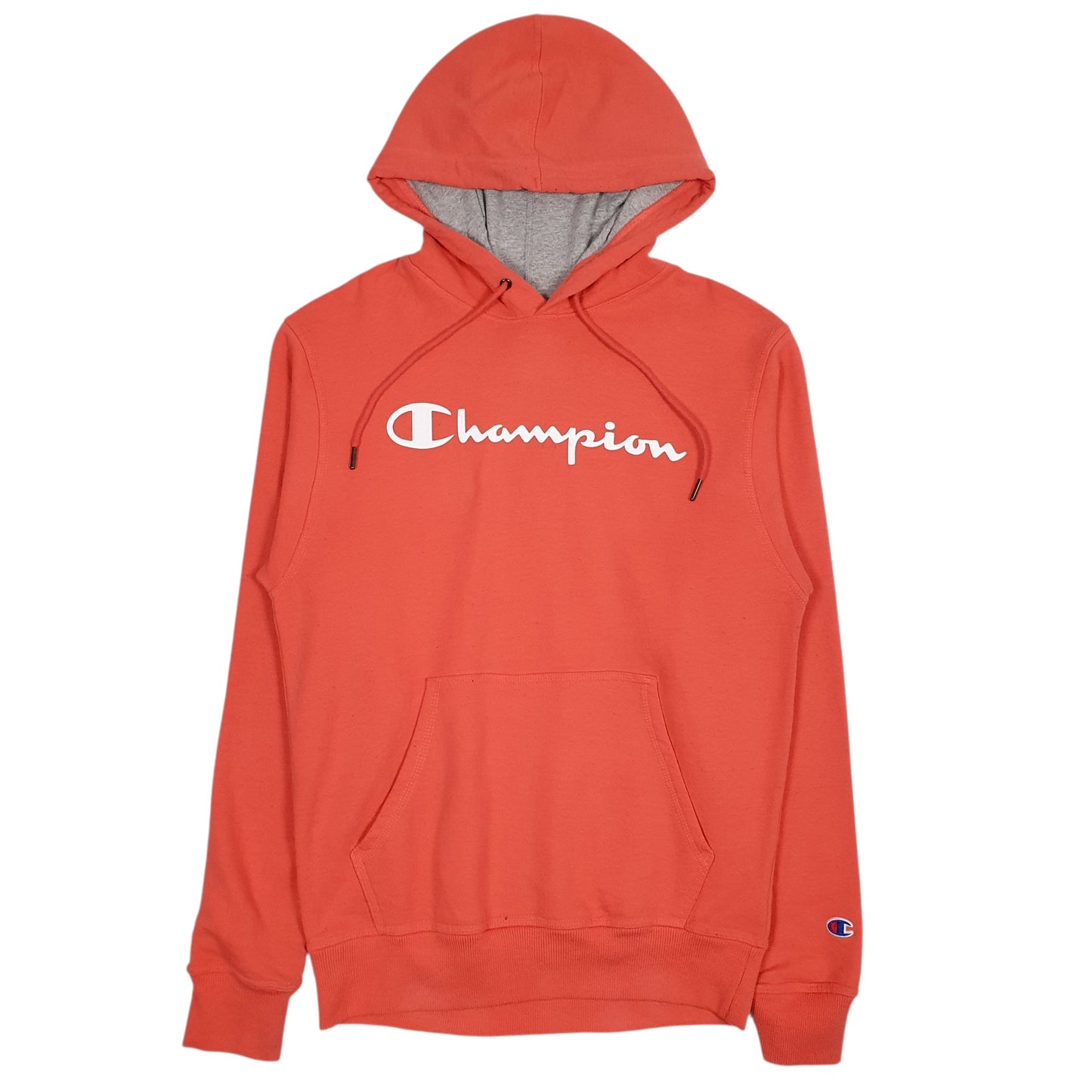 CHAMPION Hoodie Spellout Jumper Sweatshirt Mens S