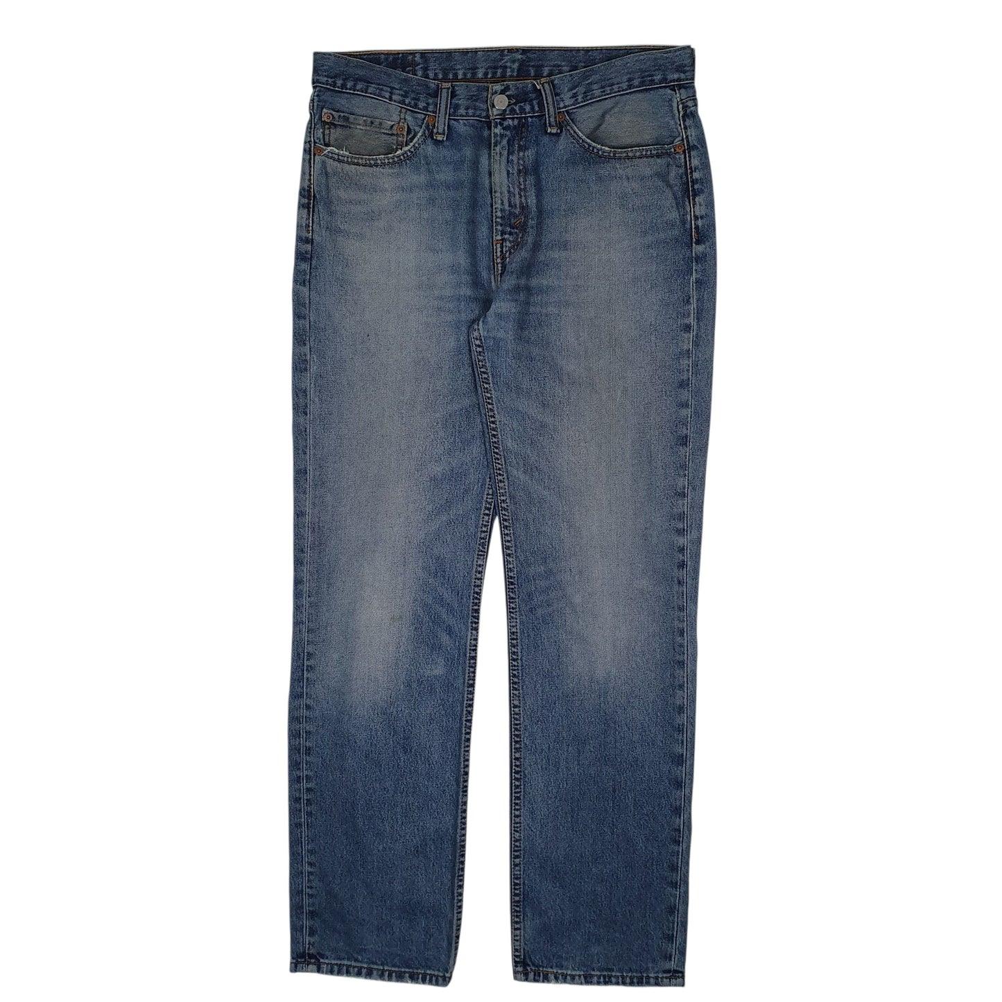 LEVIS 514 Jeans Straight Fit Blue Denim Trousers Mens W34 L32