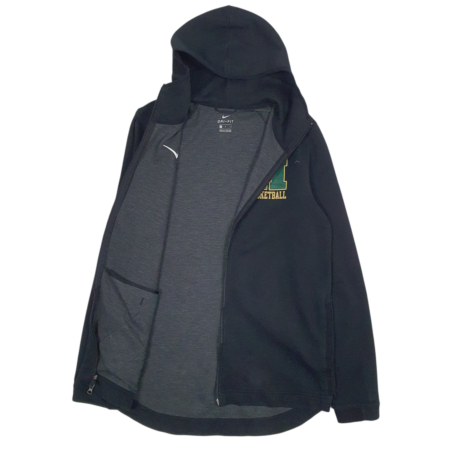NIKE Full Zip Dri-Fit Basketball Jumper Sweatshirt Mens M