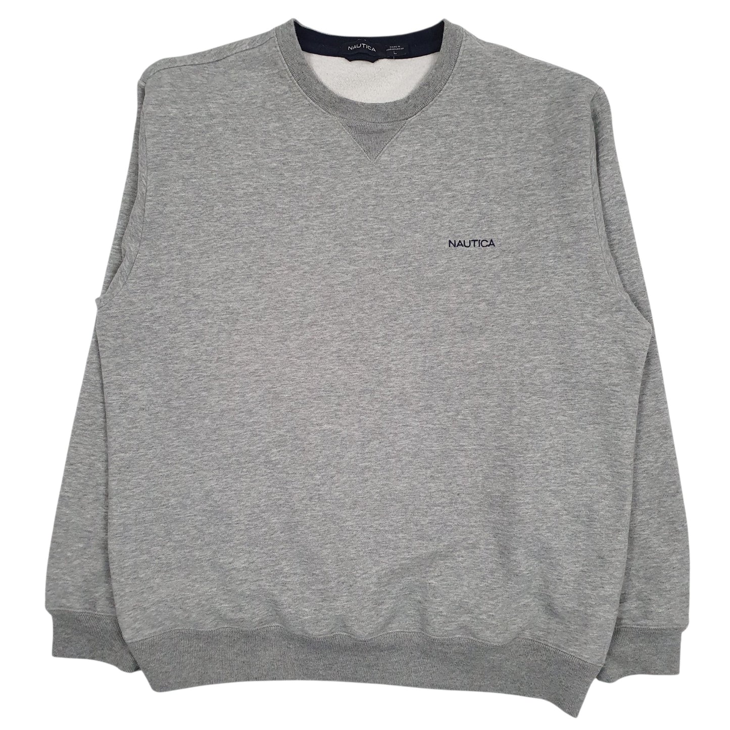 NAUTICA Crewneck Cotton Blend Jumper Sweatshirt Mens L