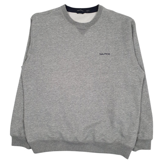 NAUTICA Crewneck Cotton Blend Jumper Sweatshirt Mens L