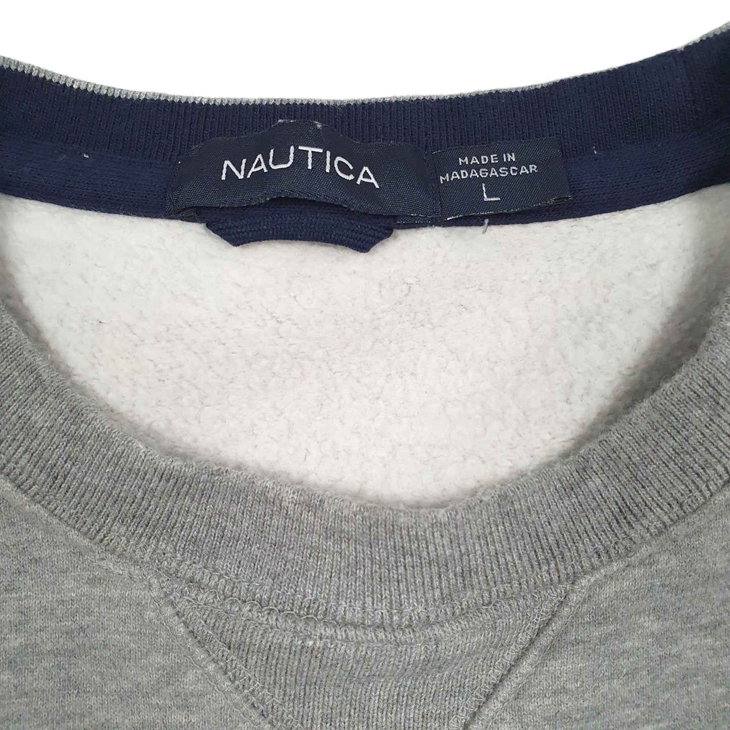 NAUTICA Crewneck Cotton Blend Jumper Sweatshirt Mens L