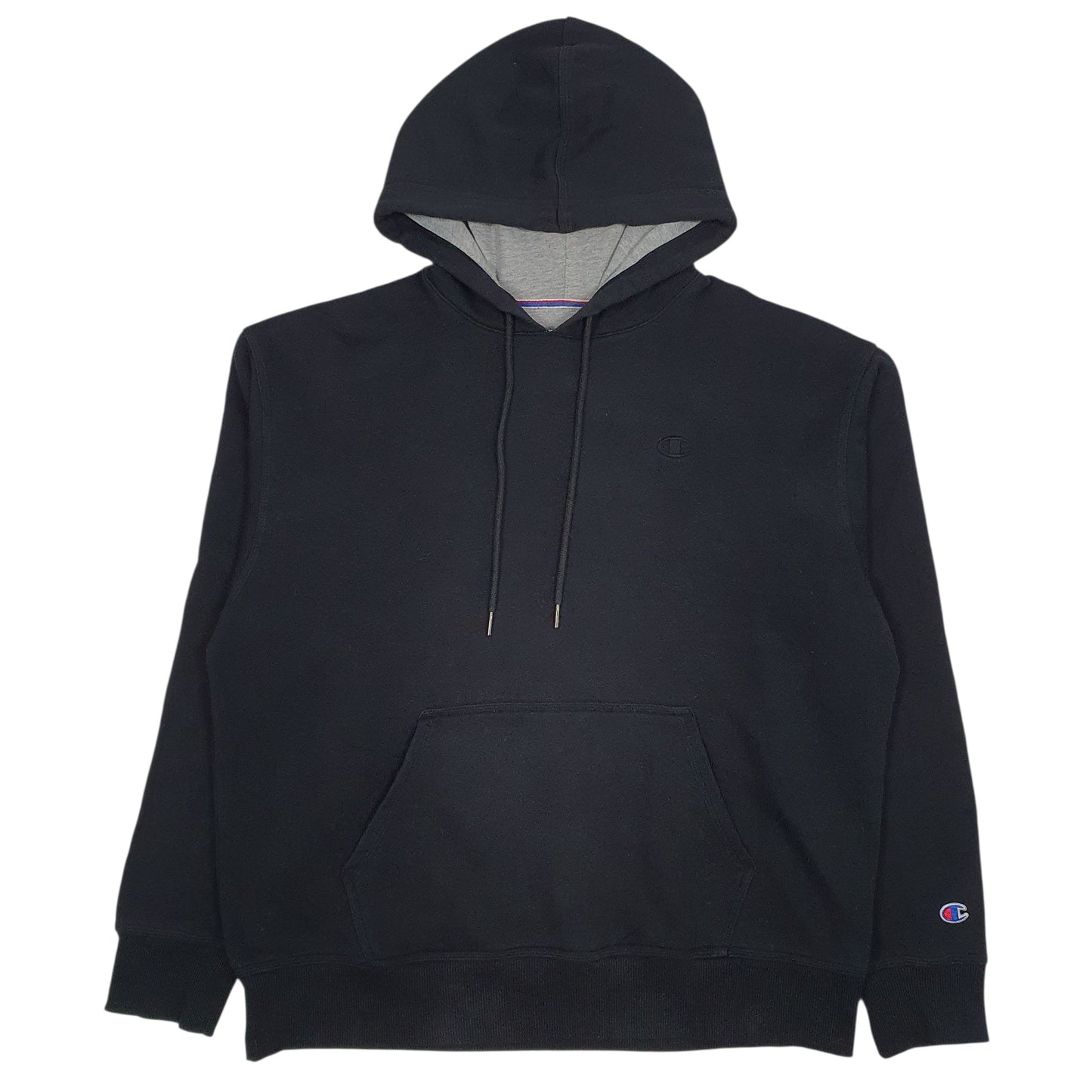 CHAMPION Hoodie Cotton Blend Jumper Sweatshirt Mens L