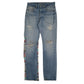 LEVIS 501 Jeans Original Fit Blue Denim Trousers Mens Vintage 00s W32 L34