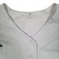 ADIDAS White Shirt Baseball Jersey Short Sleeve Polyester Mens XXXL