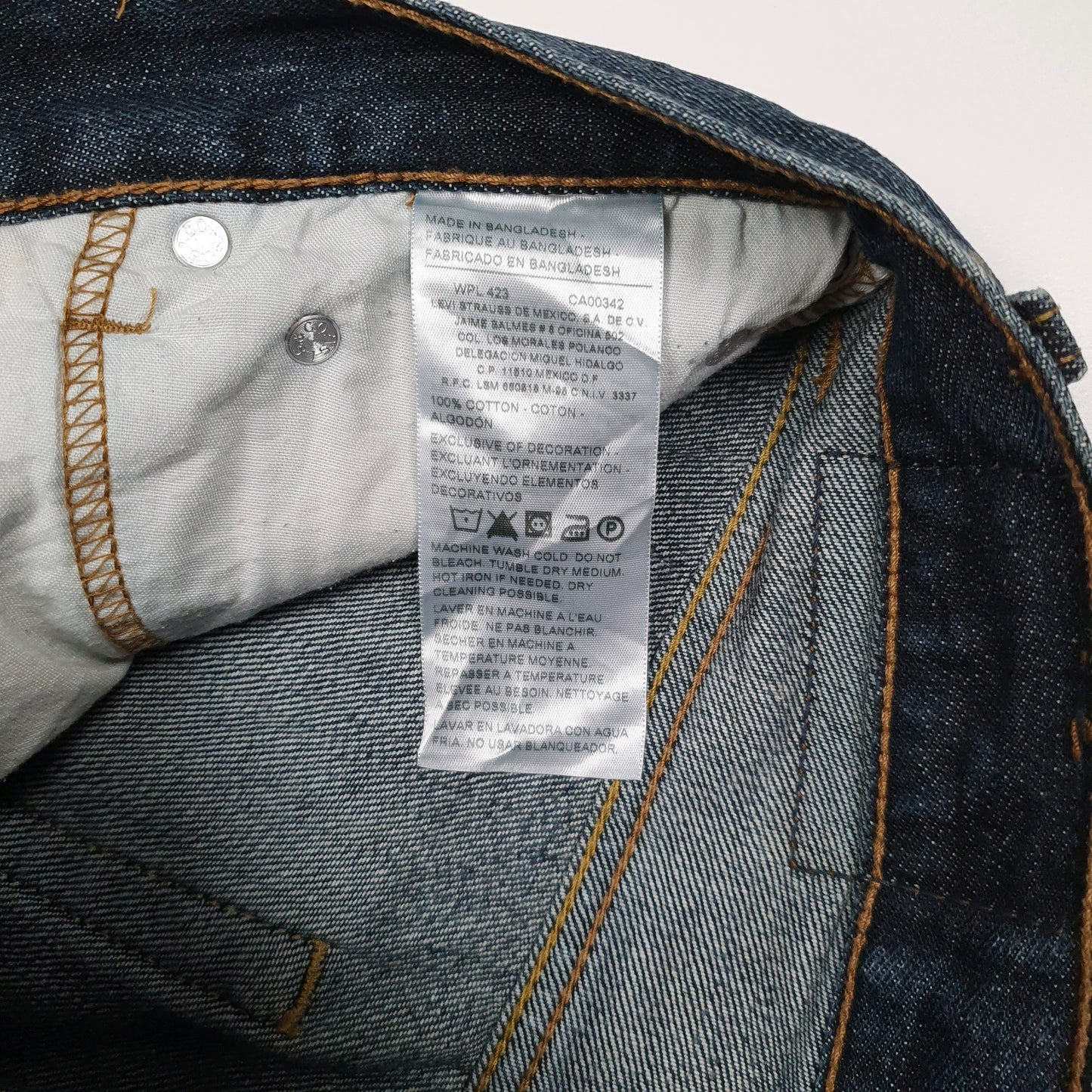 LEVIS Signature Jeans Bootcut Fit Blue Denim Trousers Mens W30 L32