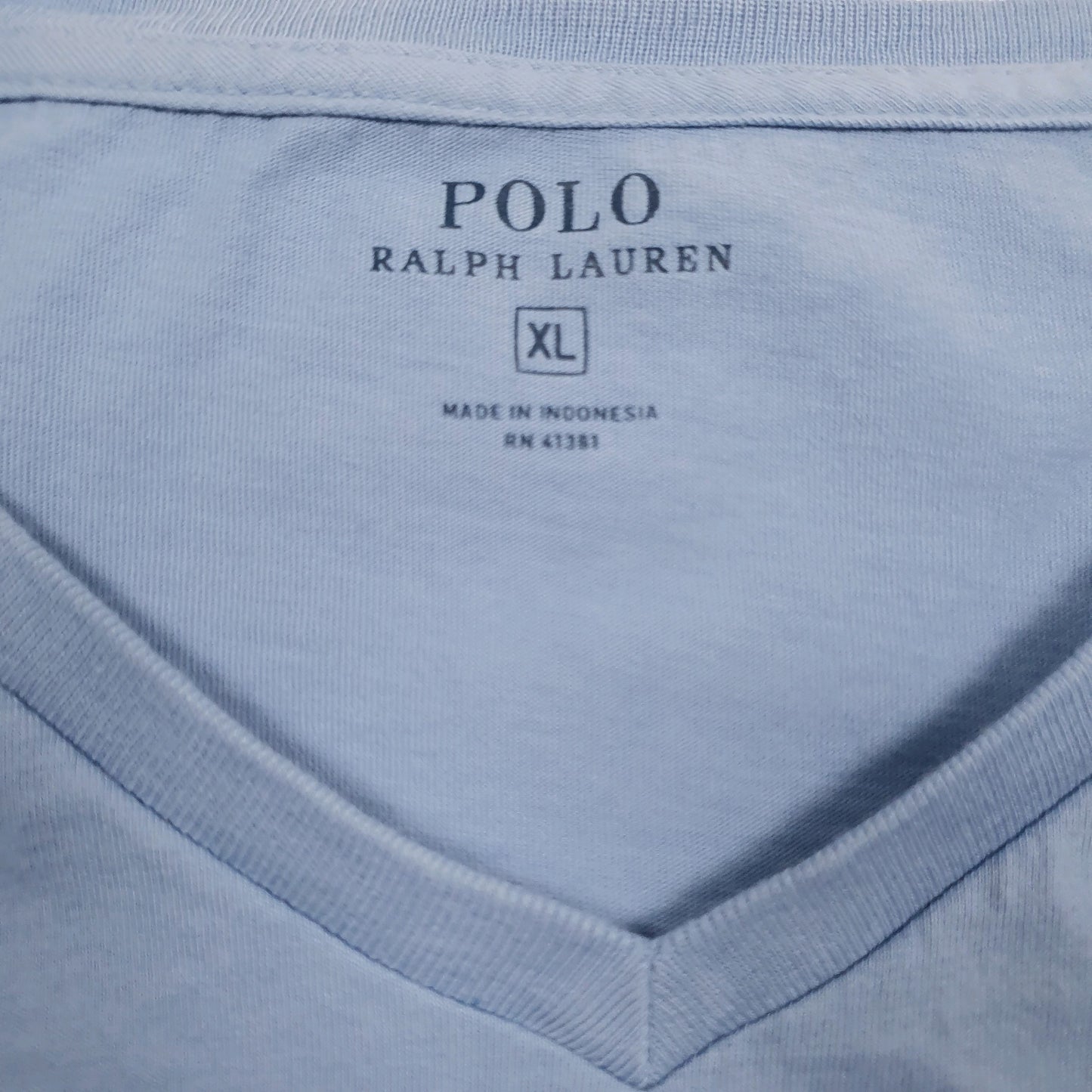 POLO RALPH LAUREN Blue T Shirt Tee Short Sleeve Cotton Mens XL