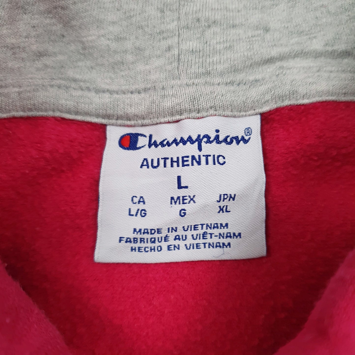 CHAMPION Hoodie Cotton Blend Jumper Sweatshirt Womens L