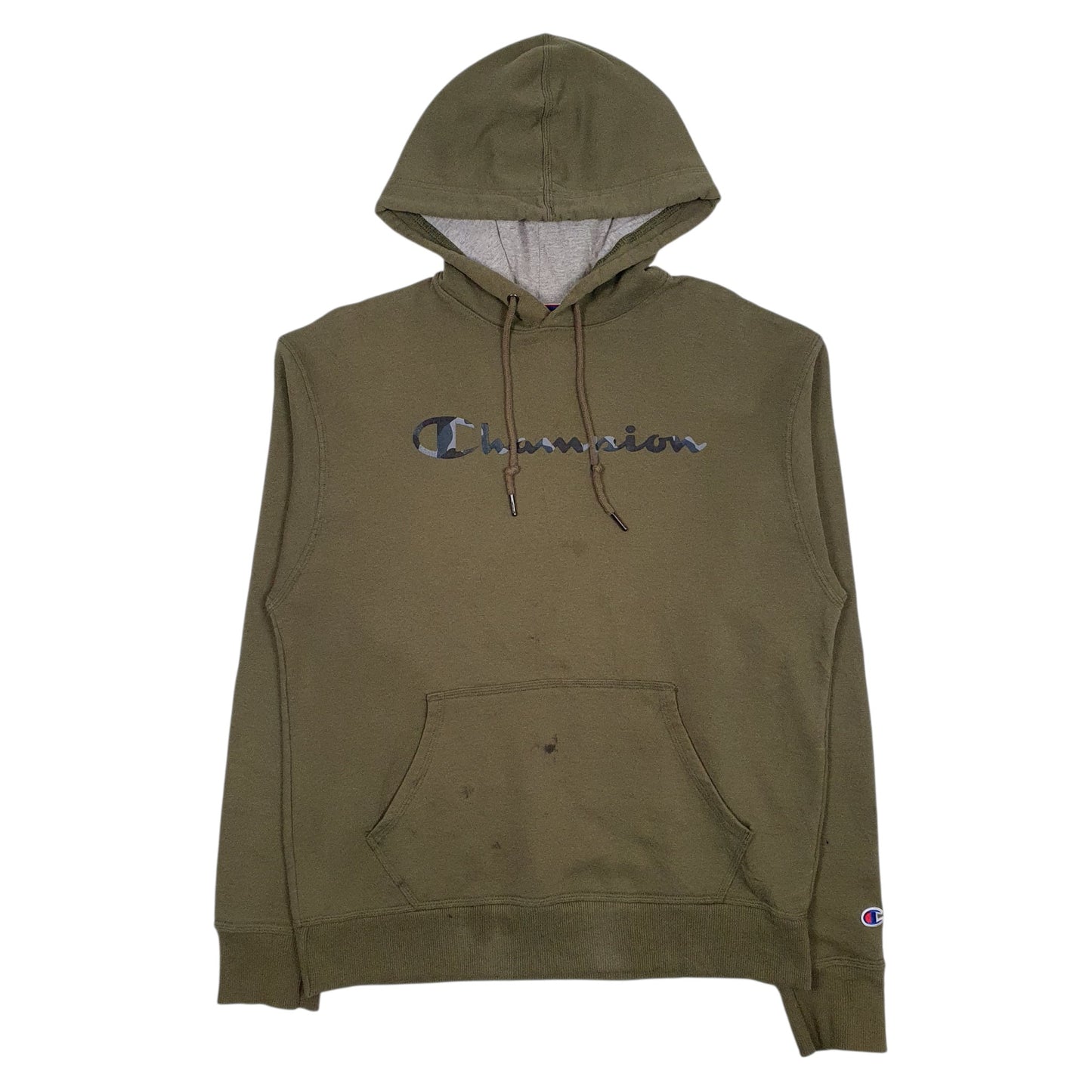 CHAMPION Hoodie Spellout Jumper Sweatshirt Mens M