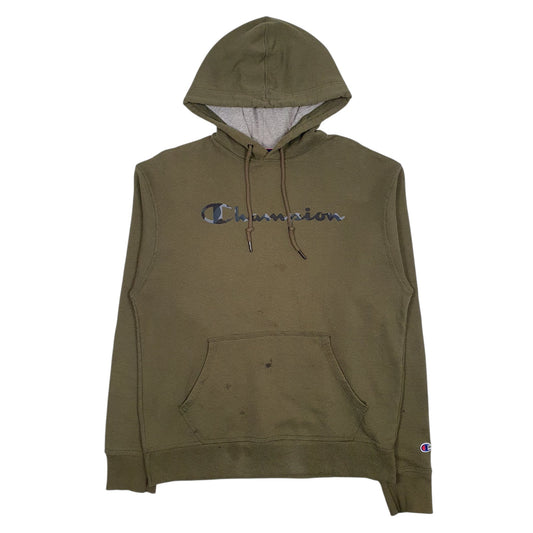 CHAMPION Hoodie Spellout Jumper Sweatshirt Mens M