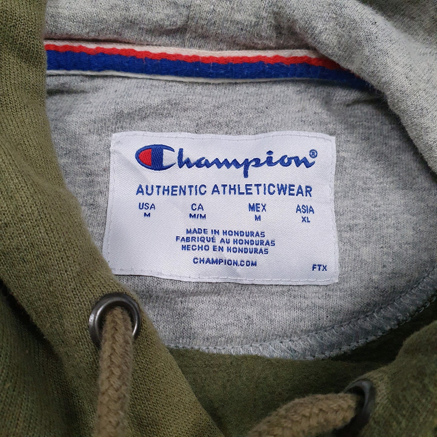 CHAMPION Hoodie Spellout Jumper Sweatshirt Mens M