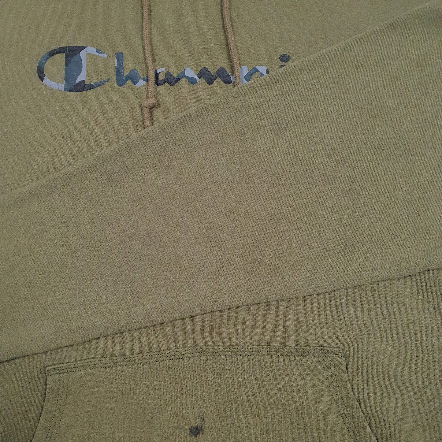 CHAMPION Hoodie Spellout Jumper Sweatshirt Mens M