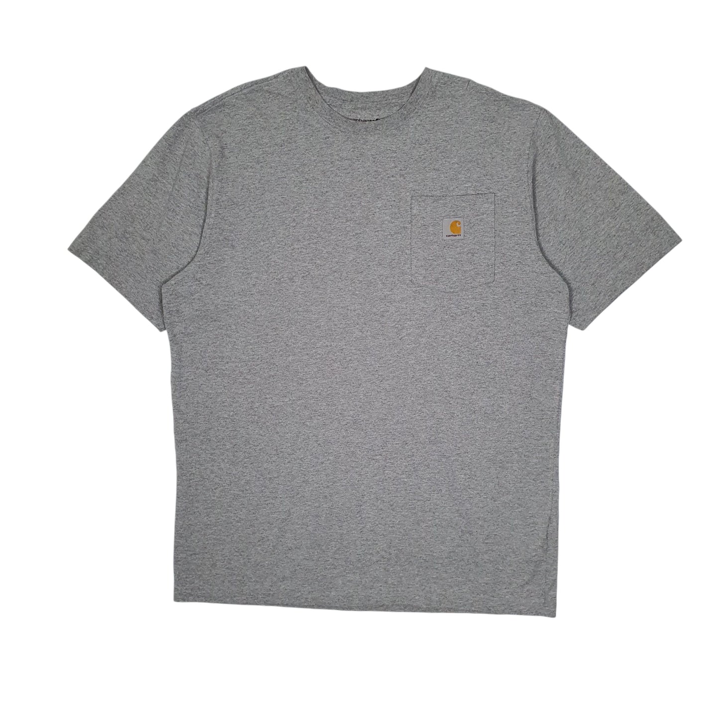 CARHARTT Grey T Shirt Tee Short Sleeve Cotton Mens LT