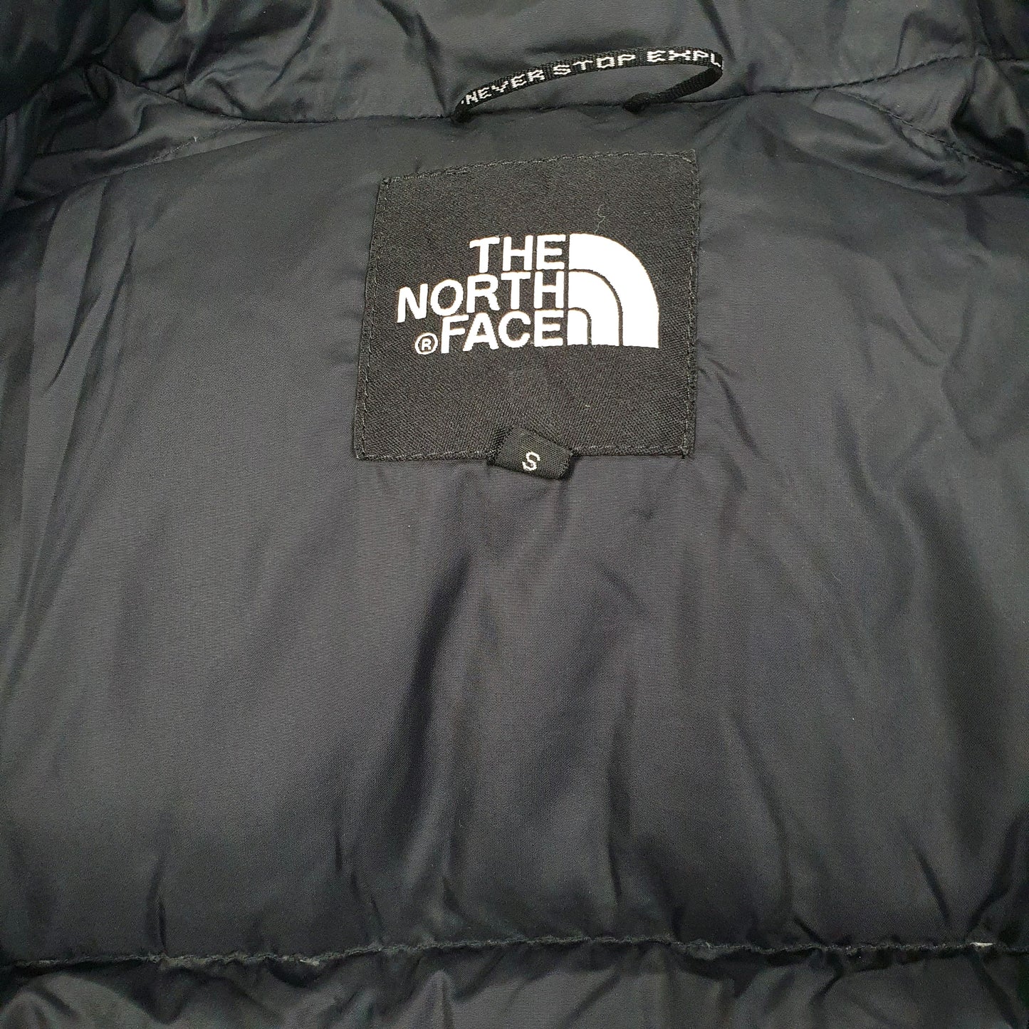 THE NORTH FACE Puffer Jacket Coat Insulated Goose Down Nuptse Mens S
