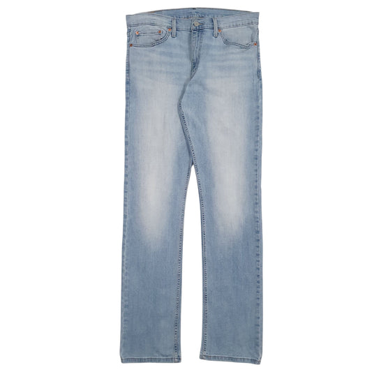 LEVIS 513 Jeans Slim Straight Fit Blue Denim Trousers Mens W34 L34