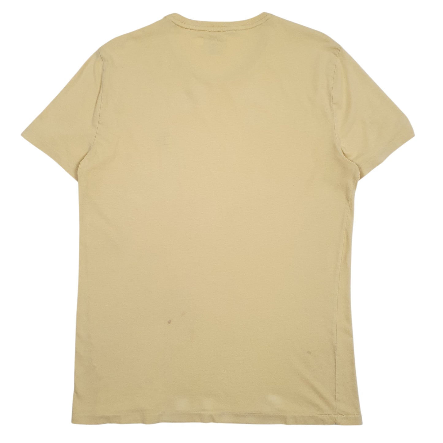 POLO RALPH LAUREN Yellow T Shirt Tee Short Sleeve Cotton Mens L